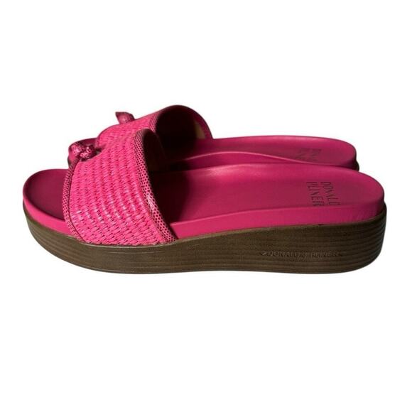 Donald Pliner NEW Farrah2 Sandals Woven Hot Pink Thong Slides Size 8M - Picture 5 of 8